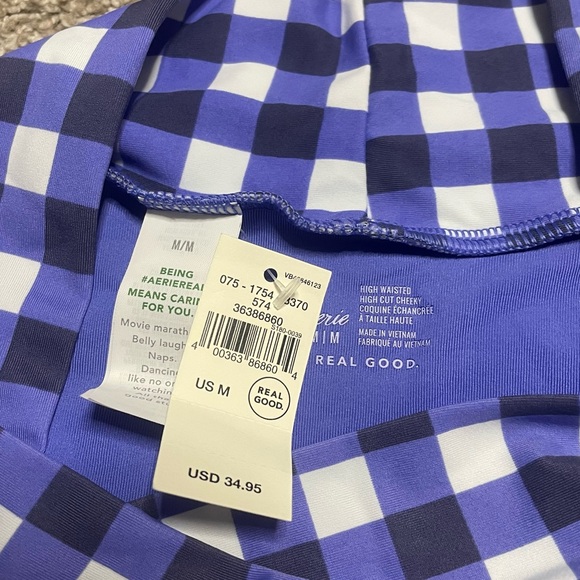 NWT Women’s Aerie High Waisted Bikini Size S Top/M Bottom - Picture 6 of 6